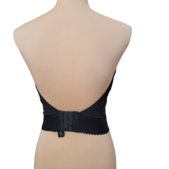 Dominique Size 36DD Black Noemi Backless Strapless Balconette Bridal Bra, NEW - Picture 5 of 13